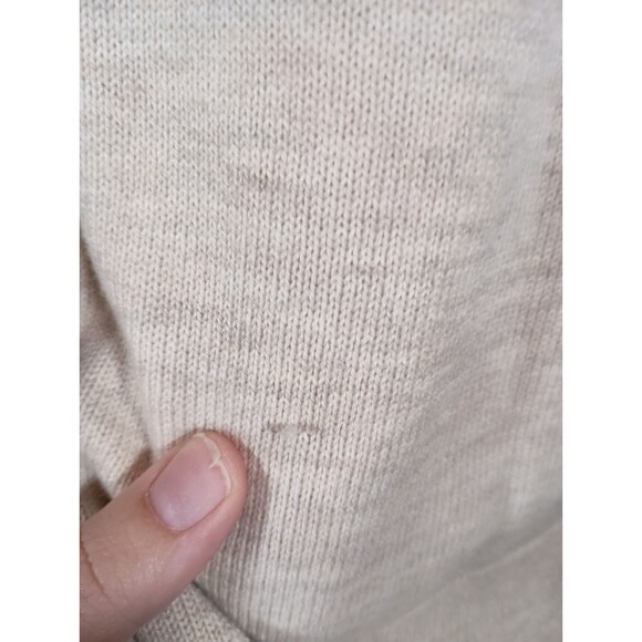 Talbots Sweater Lambswool Beige Cream Pullover Knit Casual Womens Size X / 0X - Picture 6 of 8